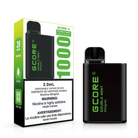 Gcore X 1000, 2ml Disposable - Double Mint