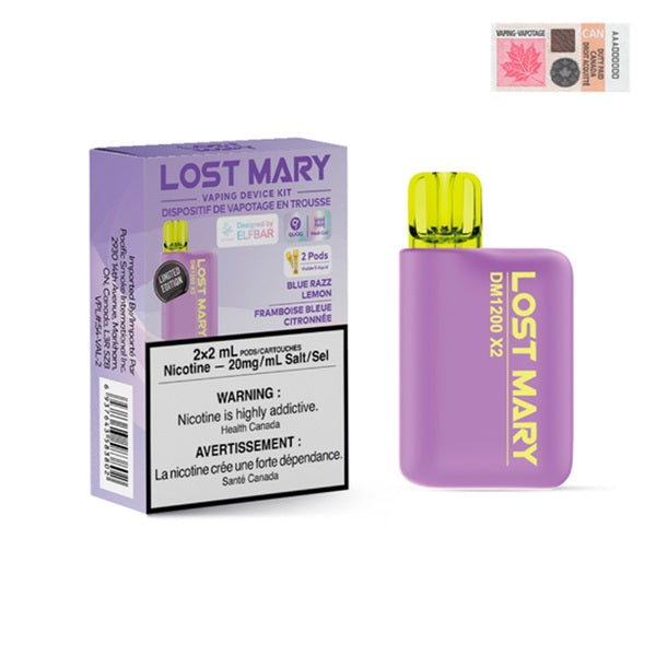 Lost Mary DM1200x2 - Blue Razz Lemon Disposable Vape in Vancouver
