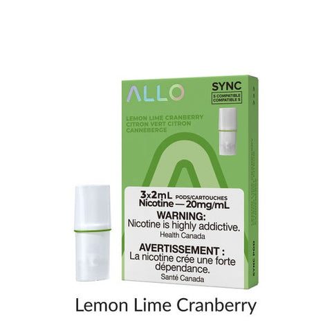 SYNC Pods 2ml - Lemon Lime Cranberry