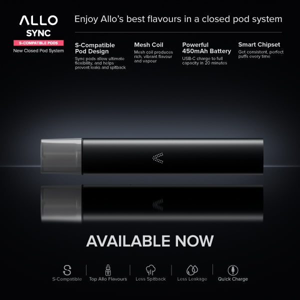 ALLO SYNC pods and vape pen