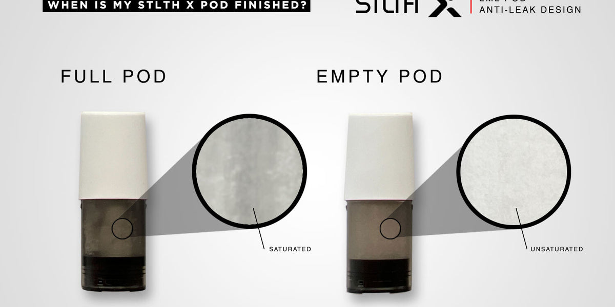 How to know when STLTH X Pods are empty | Vape Shops | Vancouver BC Thunderbird Vapes How to know when STLTH X Pods are empty | Vape Shops | Vancouver BC Thunderbird Vapes