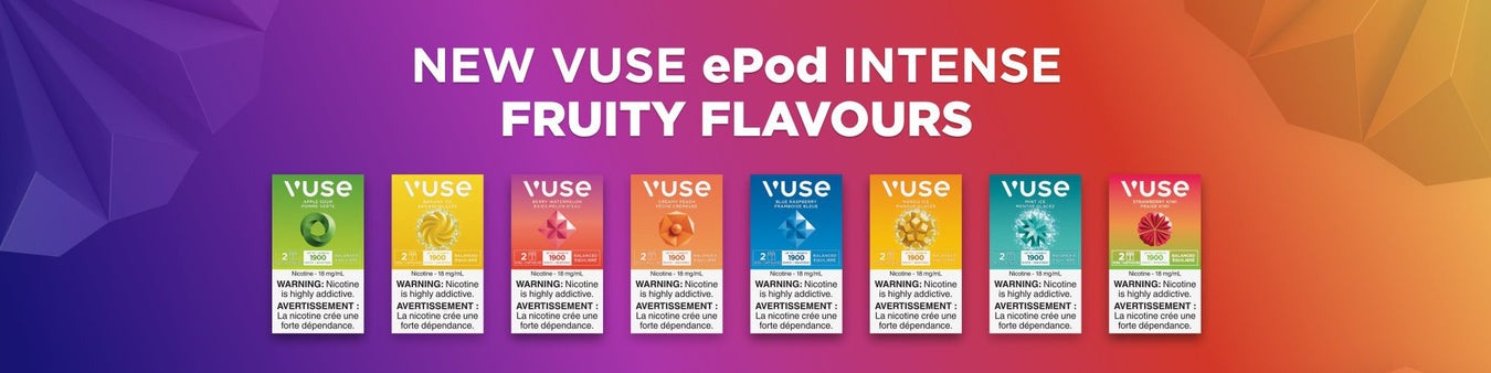 VUSE ePod flavours available in Vancouver BC