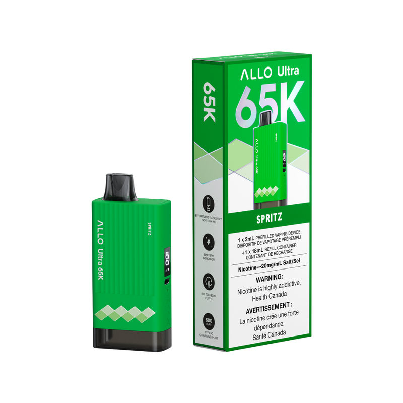 ALLO Ultra 65K disposable vape device Pop Soda