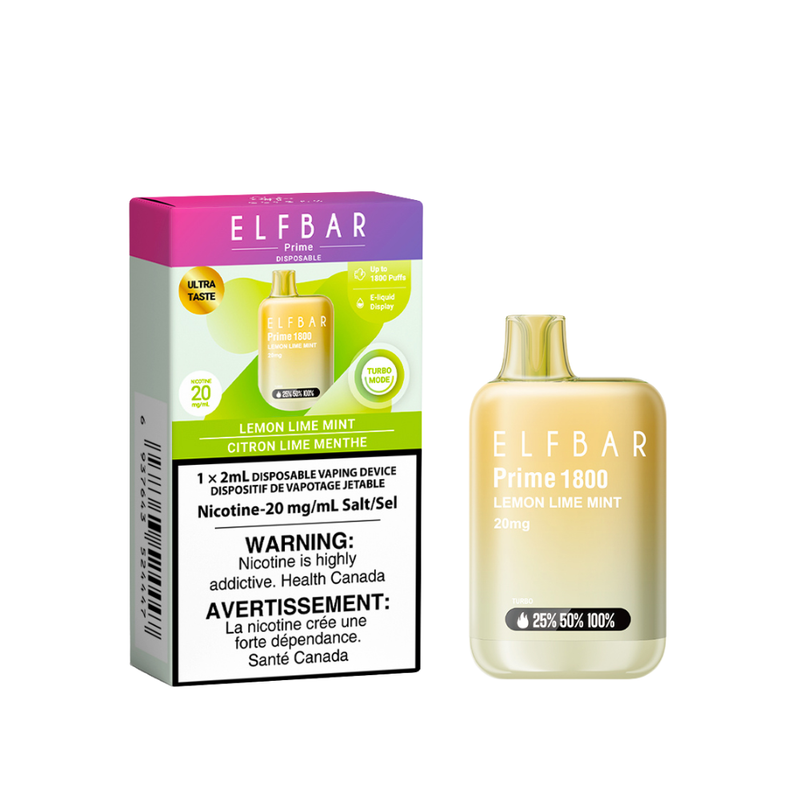 ELF Bar Prime 1800 - Lemon Lime Mint Ice