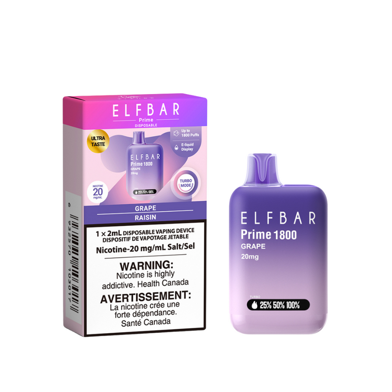 ELF Bar Prime 1800 - Raspberry Peach