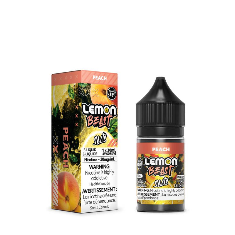 Flavour Beast Lemon Beast E-Liquid Nicotine Salt Peach