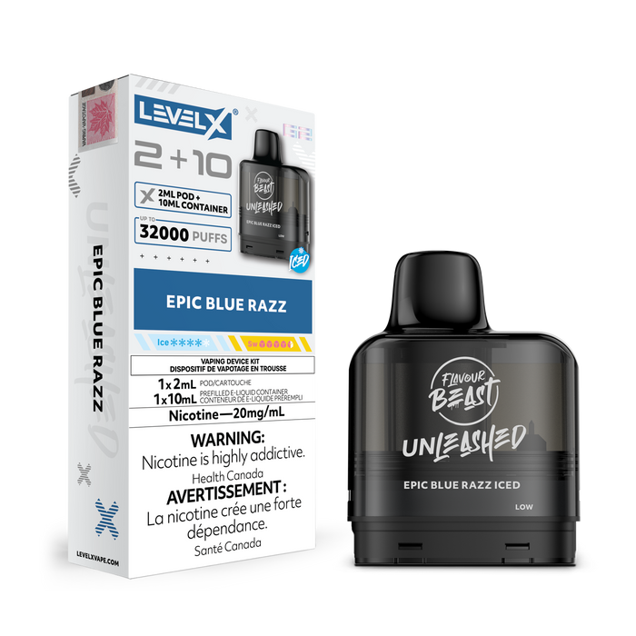 Flavour Beast Level X G2 Pod - Epic Blue Razz Iced