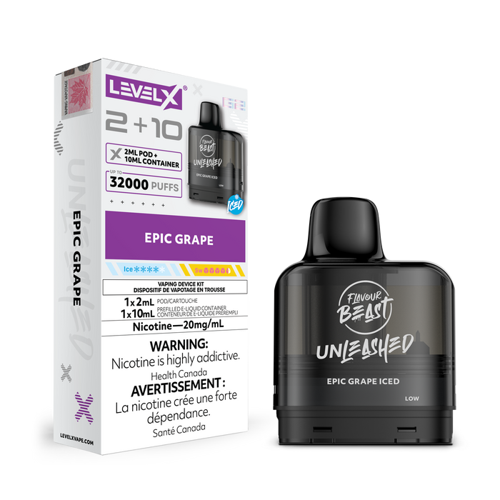 Flavour Beast Level X G2 Pod - Epic Grape Iced