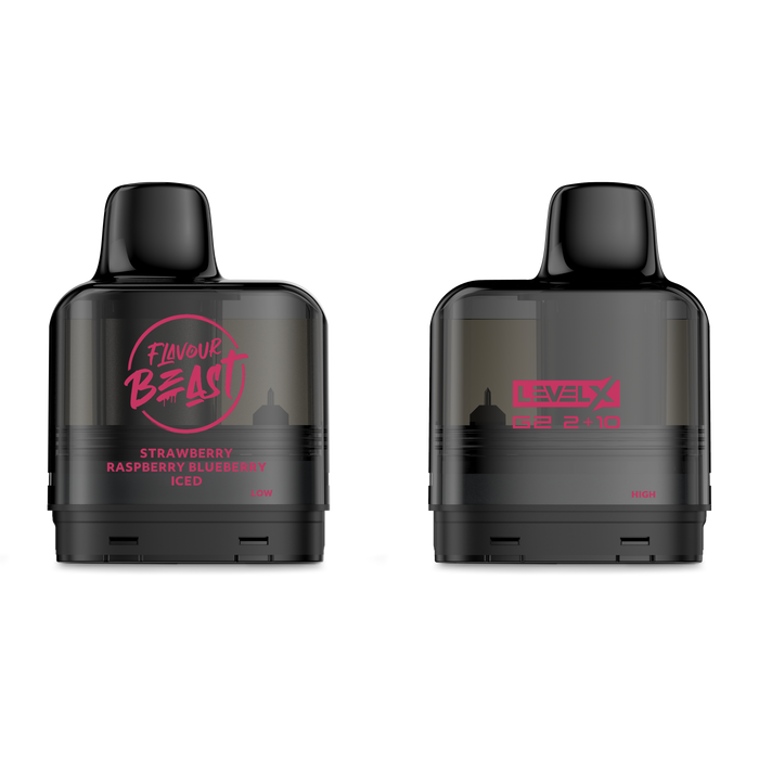 Flavour Beast Level X G2 Pod -  Strawberry Raspberry Blueberry Iced