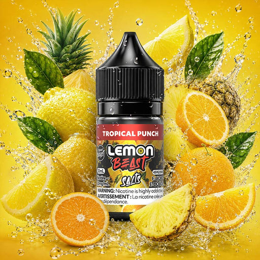 Flavour Beast Lemon e-juice e-liquid 20mg Salt NIC tropical punch 