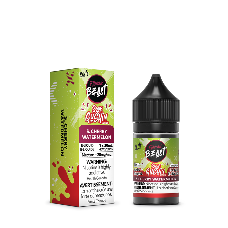 Flavour Beast SALTS SOUR GUSHIN - S. Cherry Watermelon