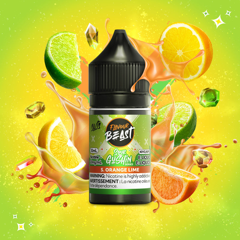 Flavour Beast SALTS SOUR GUSHIN - S. Orange Lime