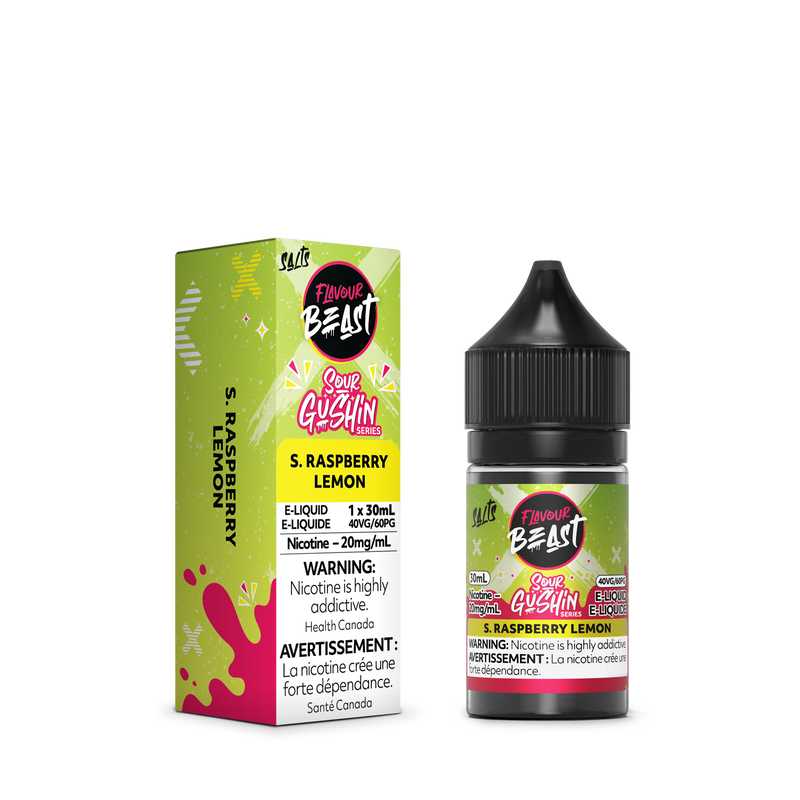 Flavour Beast SALTS SOUR GUSHIN - S. Raspberry Lemon