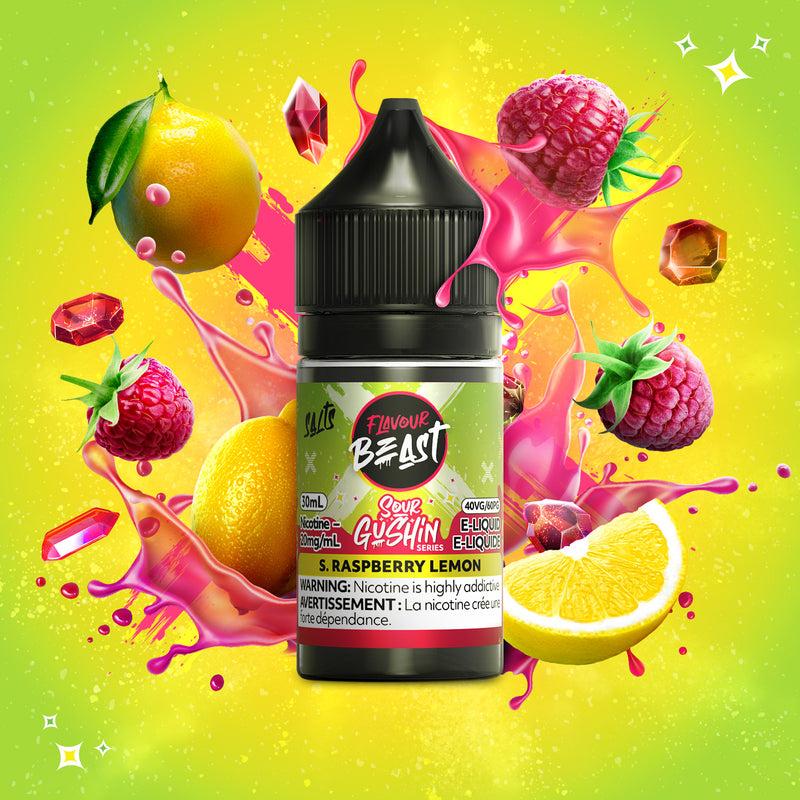 Flavour Beast SALTS SOUR GUSHIN - S. Raspberry Lemon