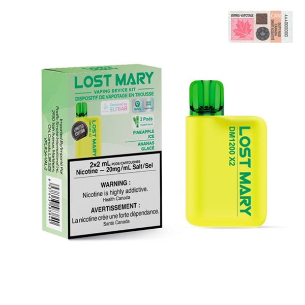 Lost Mary DM1200x2 - Pineapple Ice Disposable Vape in Vancouver