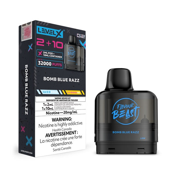 Flavour Beast Level X G2 Pod -  Bomb Blue Razz