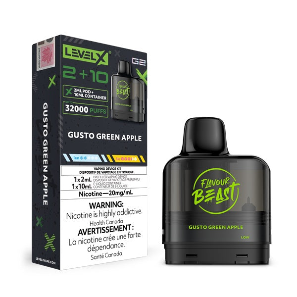 Flavour Beast Level X G2 Pod - Gusto Green Apple