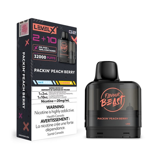 Flavour Beast Level X G2 Pod - Packin' Peach Berry