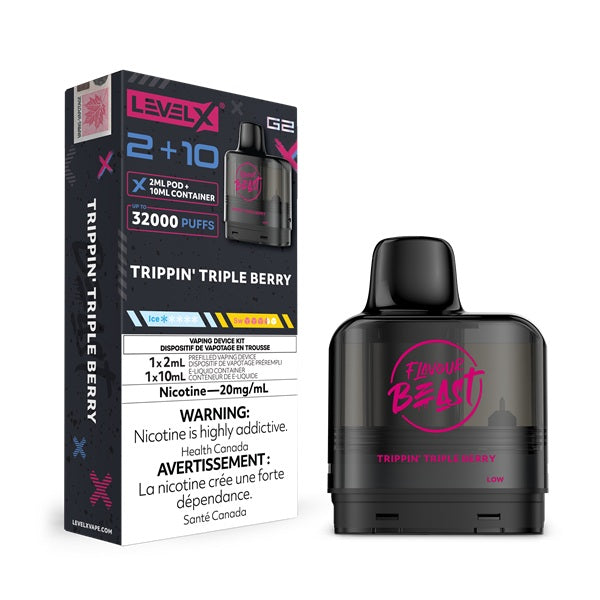 Flavour Beast Level X G2 Pod - Trippin' Triple Berry