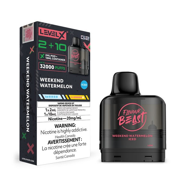 Flavour Beast Level X G2 Pod - Weekend Watermelon Iced