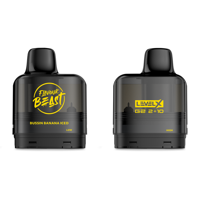 Flavour Beast Level X G2 Pod - Bussin Banana Iced