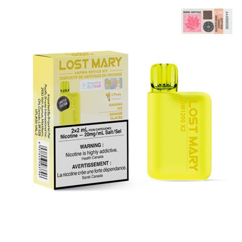 Lost Mary DM1200x2 Disposable - Banana Ice 20mg