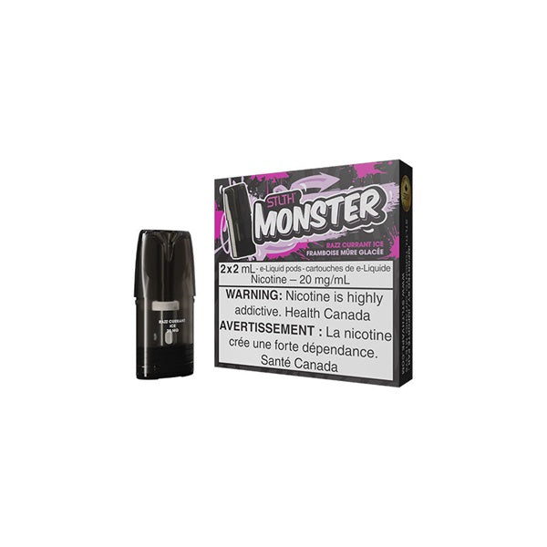 Stlth Monster Pods Razz Currant Ice