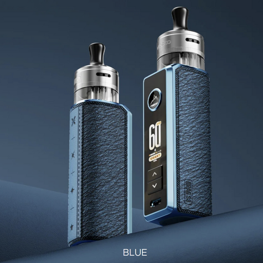 Voopoo Drag S3 Pod Mod Vape Kit in blue leather