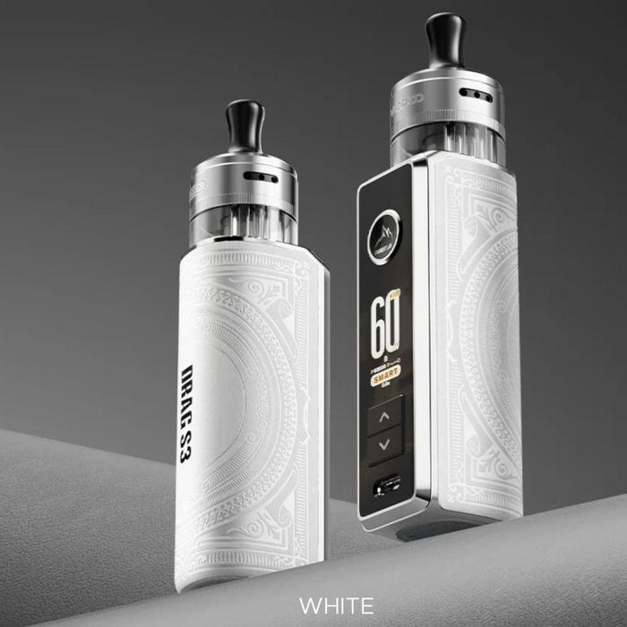 Voopoo Drag S3 Pod Mod Vape Kit in white