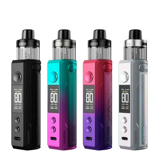 Voopoo Drag X2 Mod Pod Kit 80W | 18650 Vape Kits | Vancouver BC Thunderbird Vapes Voopoo Drag X2 Mod Pod Kit 80W | 18650 Vape Kits | Vancouver BC Thunderbird Vapes