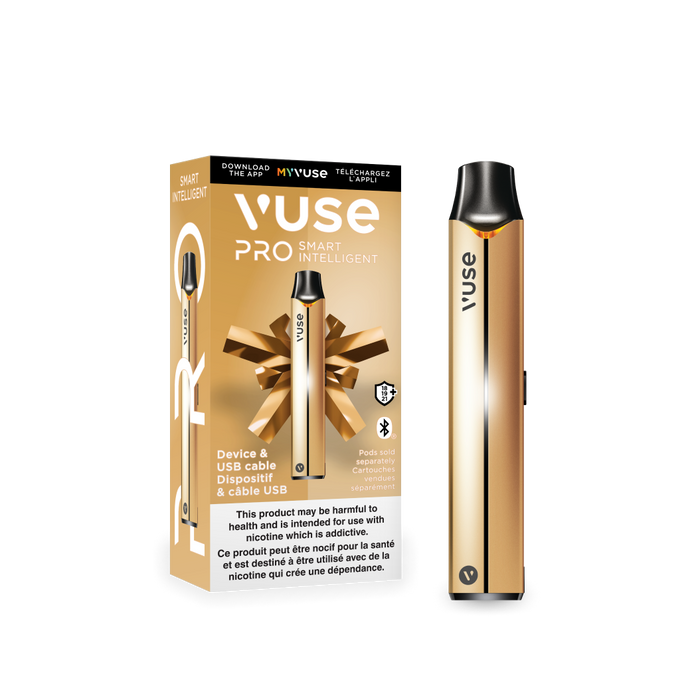 Vuse Pro Smart ePod Kit in Gold- Vancouver BC