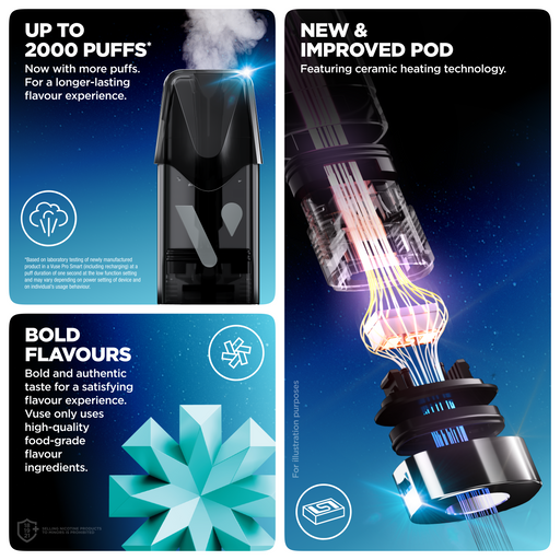 VUSE Pod up to 2000 puffs