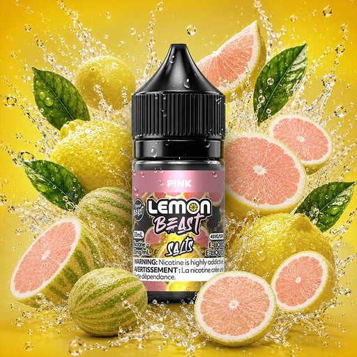Flavour Beast Lemon e-juice e-liquid 20mg Salt NIC PINK