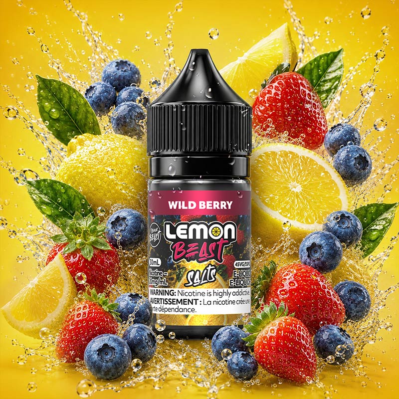 Flavour Beast Lemon e-juice e-liquid 20mg Salt NIC Wild Berry