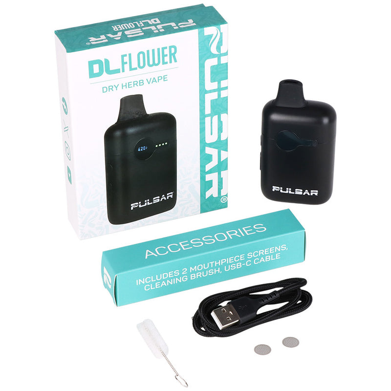 Pulsar dry herb vape with packaging all parts 
