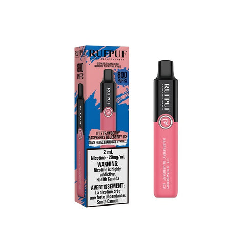 RufPuf 800 (2ml) - LIT Strawberry Raspberry Blueberry Ice