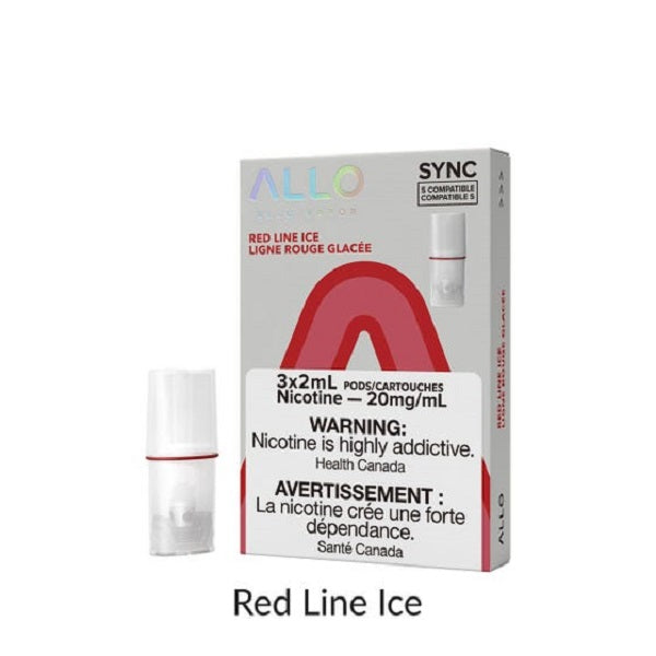 ALLO Sync Pods Red Line Ice