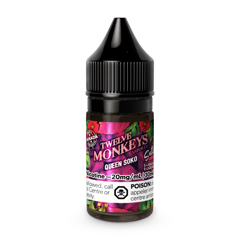 Twelve Monkey eLiquid Salt Queen Soko