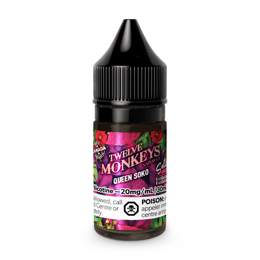 Twelve Monkey eLiquid Salt Queen Soko